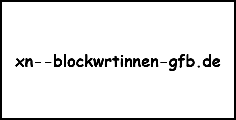 xn--blockwrtinnen-gfb.de