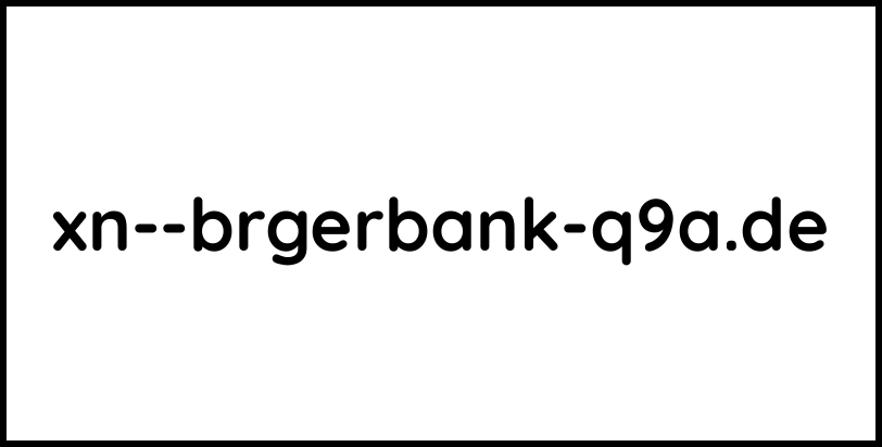 xn--brgerbank-q9a.de