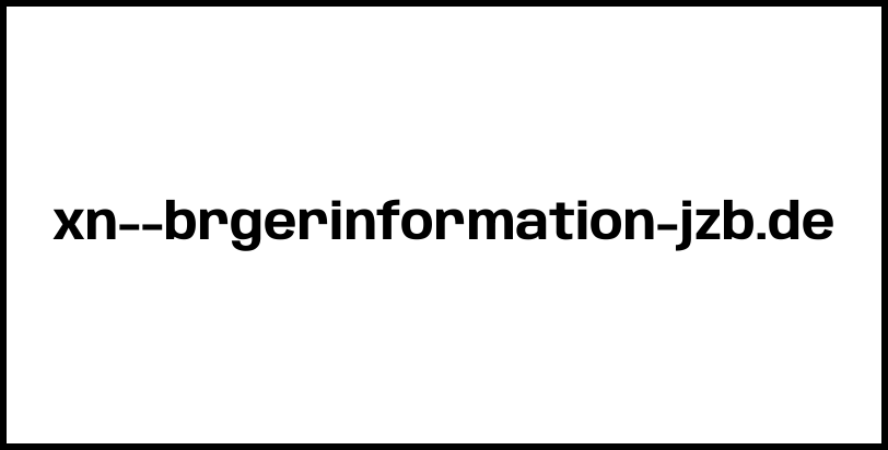 xn--brgerinformation-jzb.de