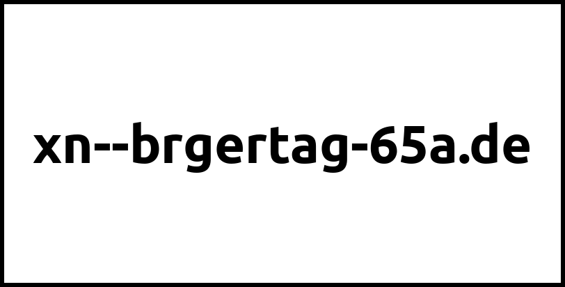 xn--brgertag-65a.de