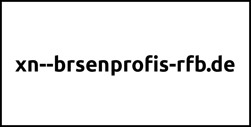 xn--brsenprofis-rfb.de