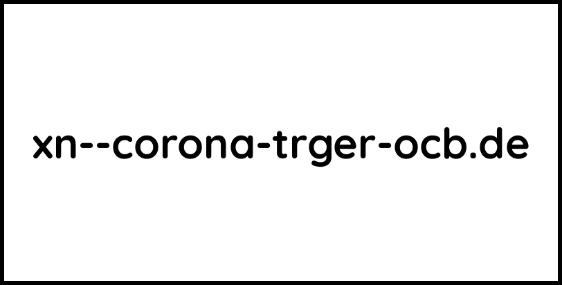 xn--corona-trger-ocb.de