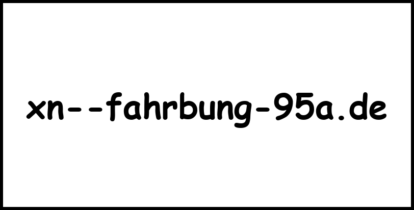 xn--fahrbung-95a.de