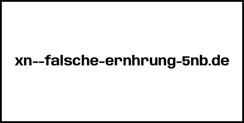 xn--falsche-ernhrung-5nb.de