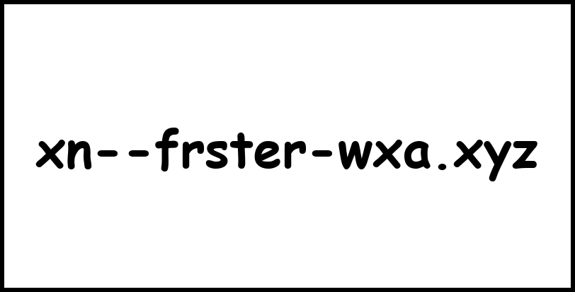 xn--frster-wxa.xyz