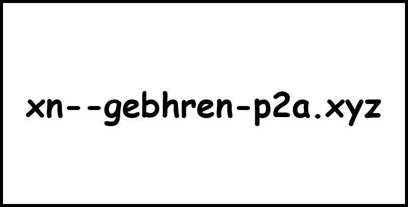 xn--gebhren-p2a.xyz