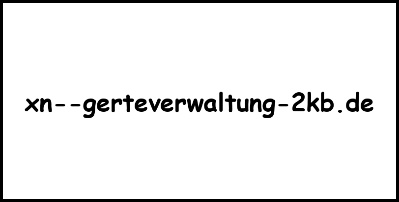 xn--gerteverwaltung-2kb.de