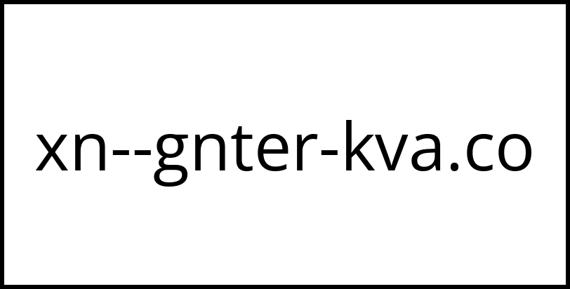 xn--gnter-kva.co