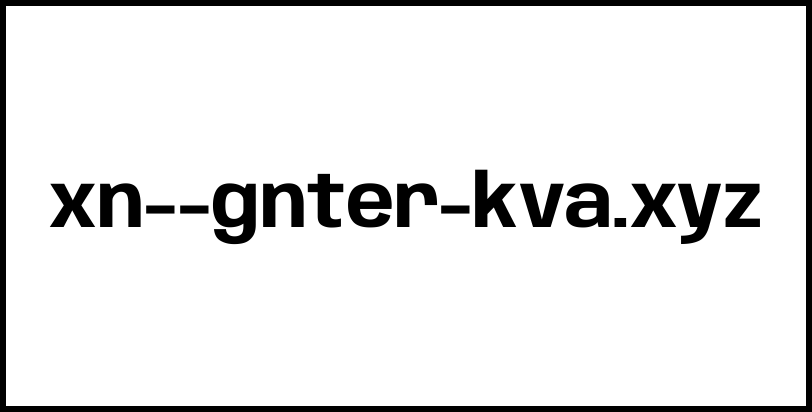 xn--gnter-kva.xyz