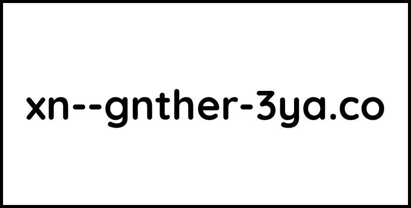 xn--gnther-3ya.co