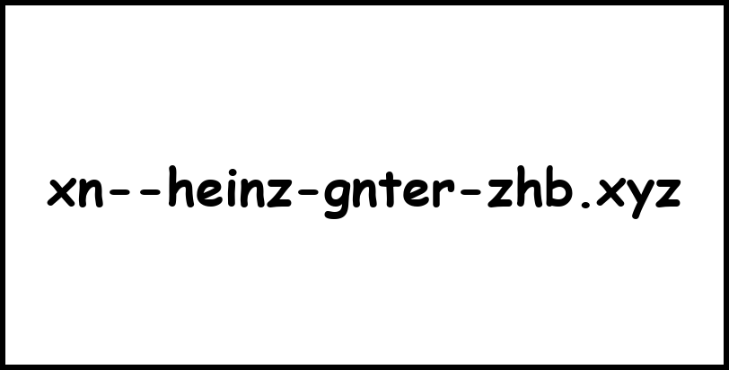 xn--heinz-gnter-zhb.xyz