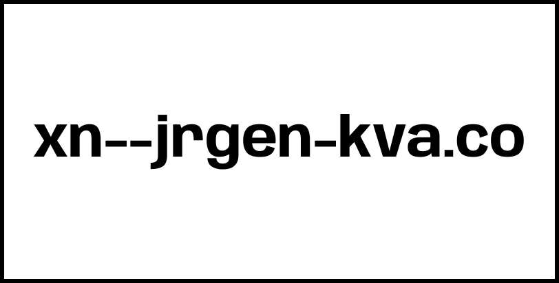 xn--jrgen-kva.co