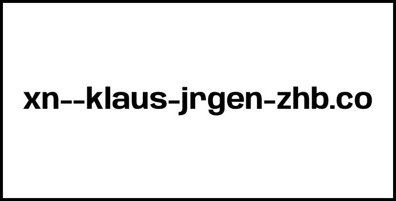 xn--klaus-jrgen-zhb.co