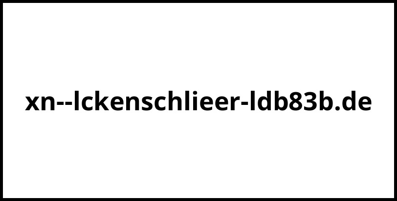 xn--lckenschlieer-ldb83b.de