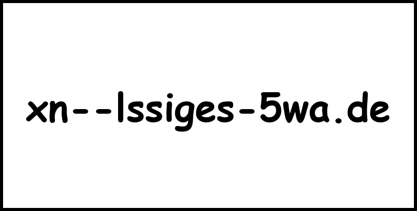 xn--lssiges-5wa.de