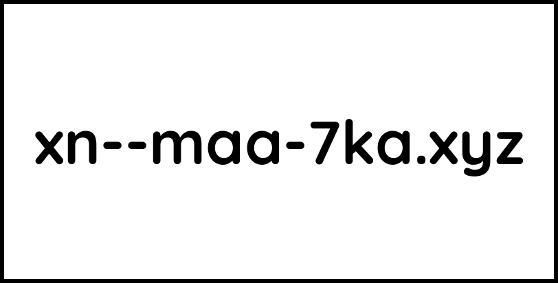 xn--maa-7ka.xyz