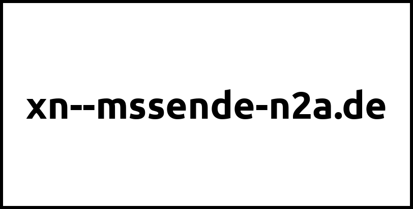 xn--mssende-n2a.de