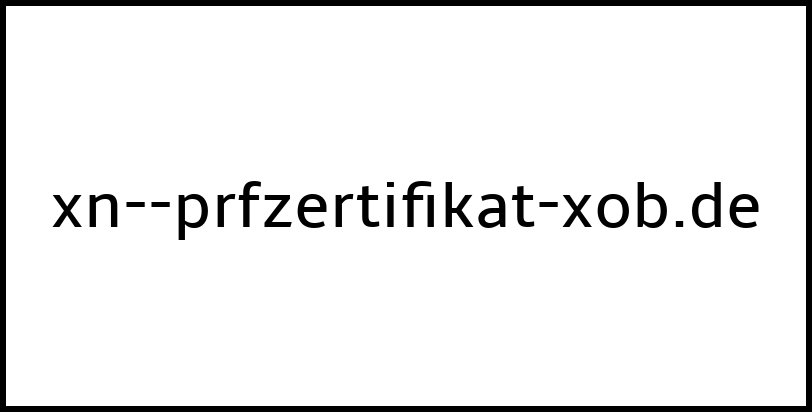 xn--prfzertifikat-xob.de