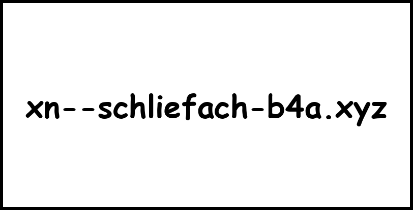 xn--schliefach-b4a.xyz