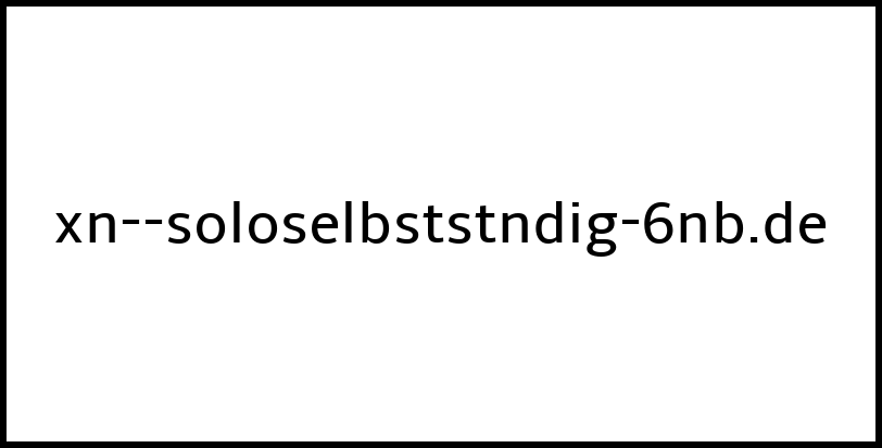 xn--soloselbststndig-6nb.de