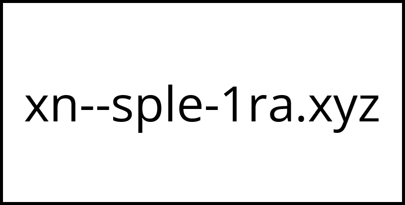 xn--sple-1ra.xyz