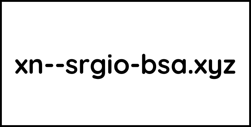 xn--srgio-bsa.xyz