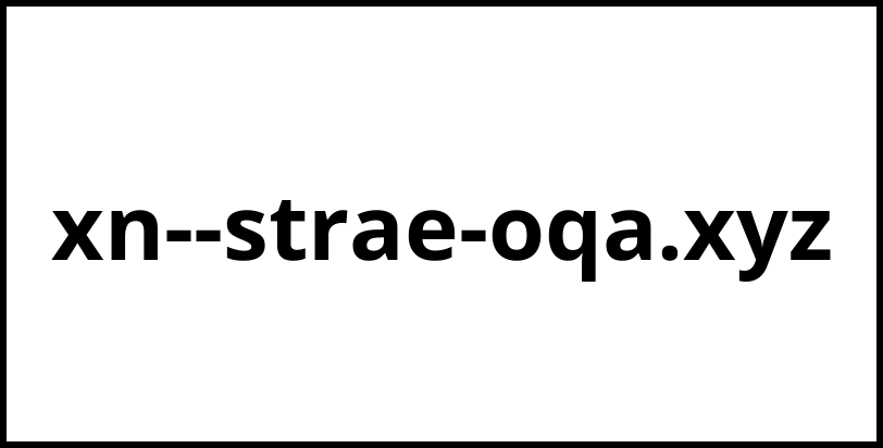 xn--strae-oqa.xyz