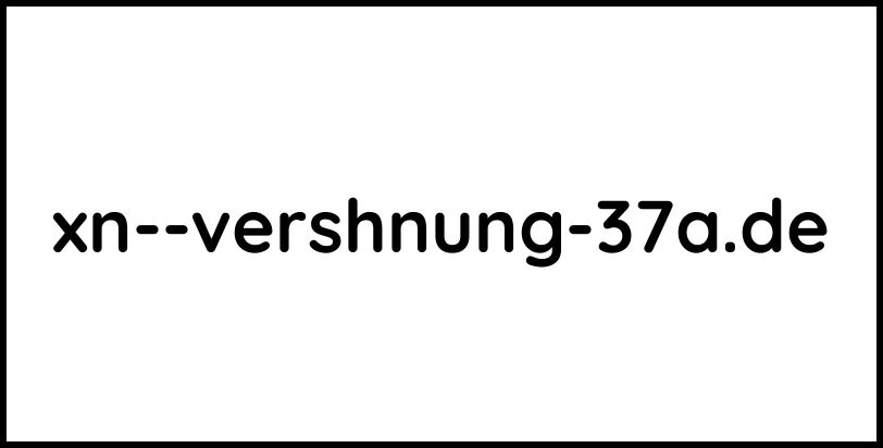 xn--vershnung-37a.de