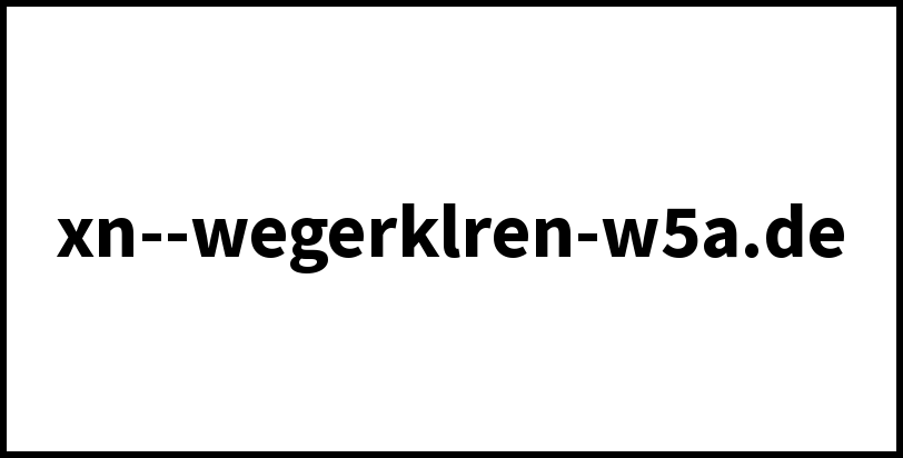 xn--wegerklren-w5a.de