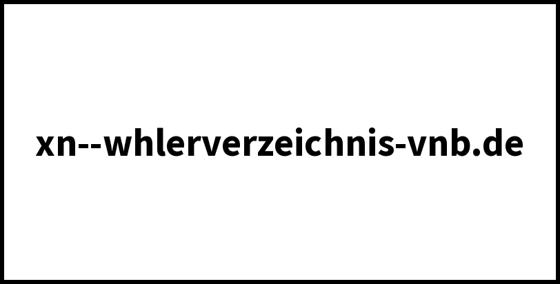 xn--whlerverzeichnis-vnb.de