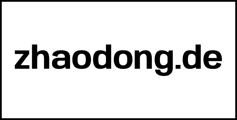 zhaodong.de