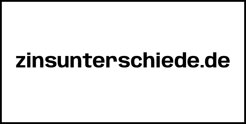 zinsunterschiede.de