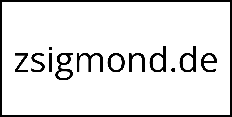 zsigmond.de