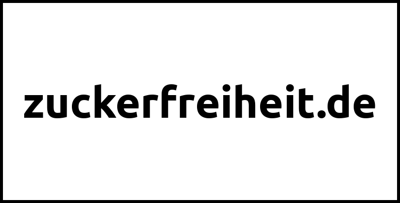 zuckerfreiheit.de