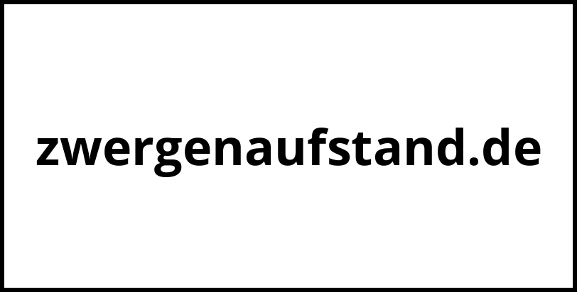 zwergenaufstand.de